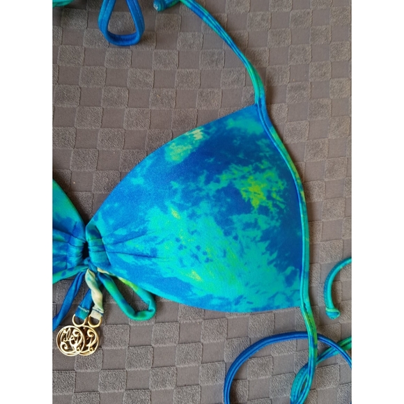 Luli Fama Luxury String Bikini Top Molded Cups XS - Picture 4 of 12